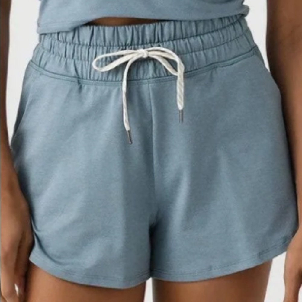 Vuori Halo Performance Shorts 2.0, Sea Glass Heather Blue, size S
